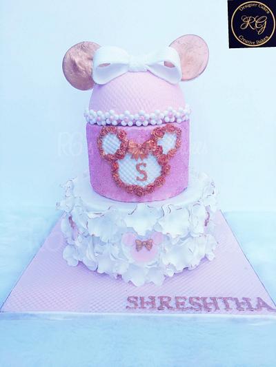 Minnie mouse cake - Cake by Radha's Bespoke Bakes 