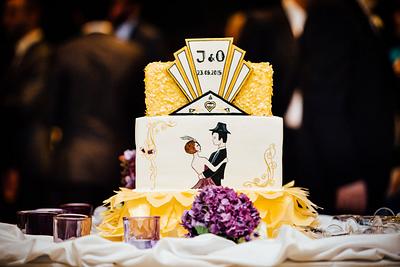 Art deco wedding cake - Cake by JT Cakes