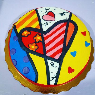 Romero Brito's heart - Cake by Laura Reyes