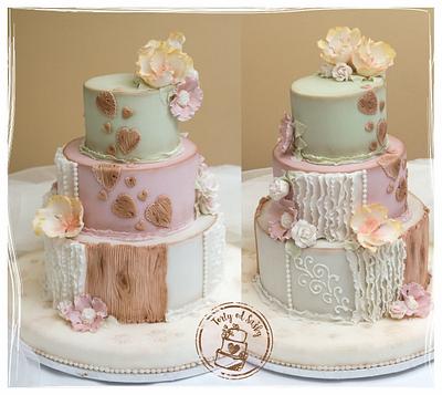 Vintage wedding cake - Cake by cakebysaska