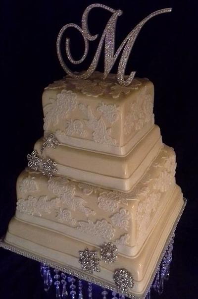 Diamonds & Lace - Cake by Cakes by Vicki