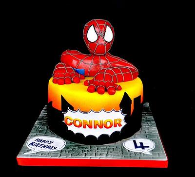Spiderman cake - Cake by Sue Butterworth