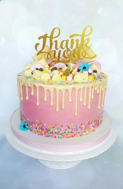 Thank you drip cake - Cake by Vanilla Iced 