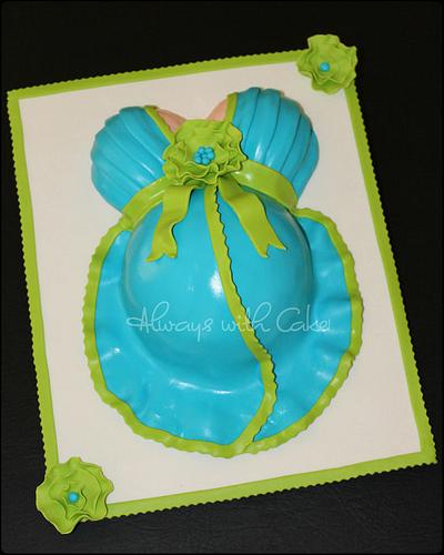Belly Bump Baby Shower - Cake by AlwaysWithCake