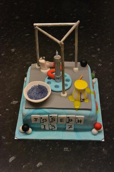Science mad - Cake by Niknoknoos Cakery