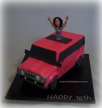 Pink Hummer Cake - Cake by Custom Cake Designs