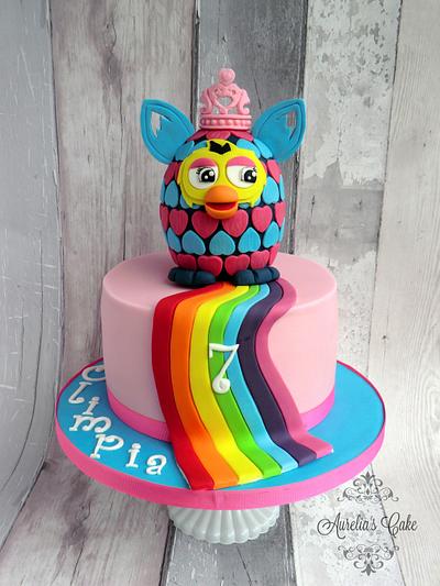 Furby and rainbow - Cake by Aurelia's Cake