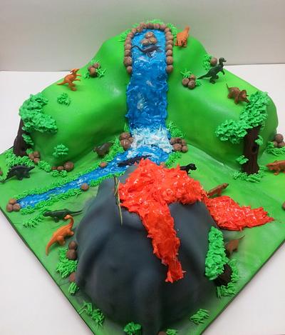 Dino Island - Cake by Sarah Poole