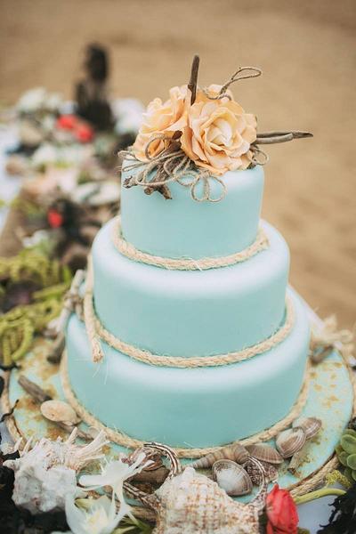 Beach wedding cake - Cake by Iced Images Cakes (Karen Ker)