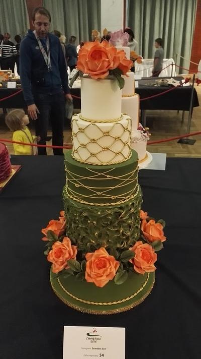 Emerald Green Wedding Cake - Cake by Zdenek