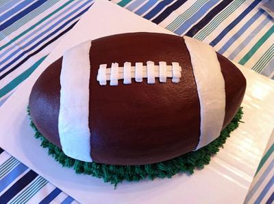 Football cake - Cake by Tammy 