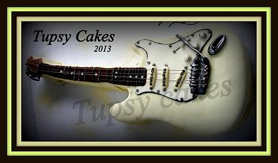 fender strato guitar cake - Cake by tupsy cakes