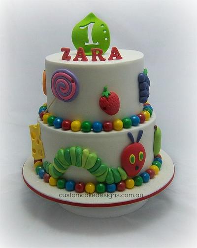The Very Hungry Caterpillar Cake - Cake by Custom Cake Designs