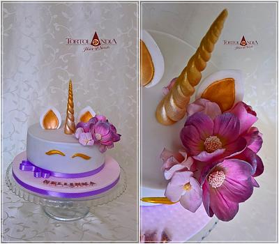 Sweet flower unicorn - Cake by Tortolandia