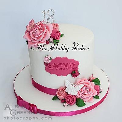 Abundance of pink flowers  - Cake by The hobby baker 