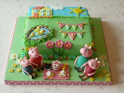 PEPPA PIG PICNIC - Cake by cherryblossomcakes