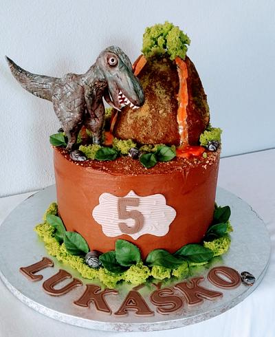Tyranosaurus - Cake by alenascakes
