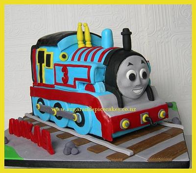 Thomas the Tank Engine - Cake by Mel_SugarandSpiceCakes