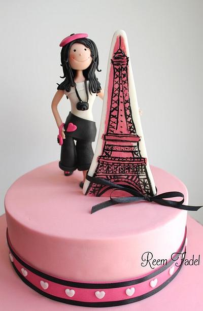 She's in Paris - Cake by ReemFadelCakes