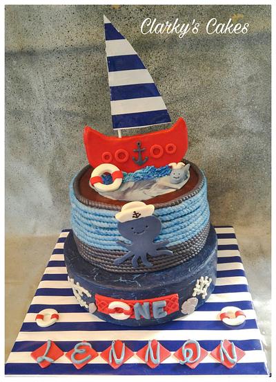Lennon's 1st Birthday Cake - Cake by June ("Clarky's Cakes")