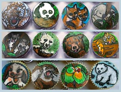 I ♥ Nature cupcakes. - Cake by Jewels Cakes