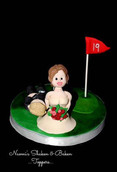Golf Bride & Groom - Cake by Naomi's Shaken & Baken