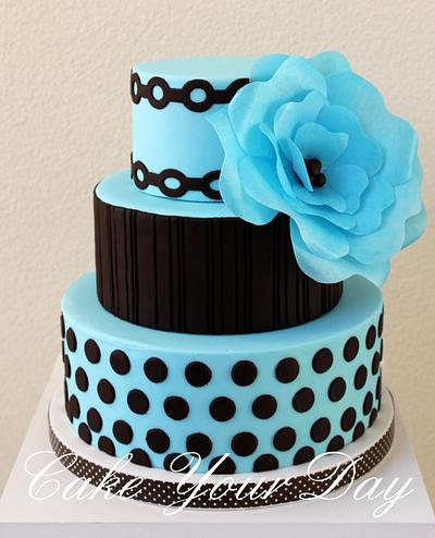Blue&Brown Cake - Cake by Cake Your Day (Susana van Welbergen)