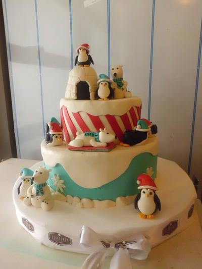 penguins - Cake by deryacbn