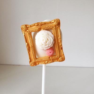 Elegant picture frame cake pops  - Cake by Dream Pop Bakery