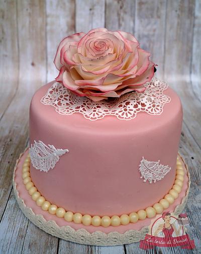 Little vintage birthday cake for a friend - Cake by La torta di Denise