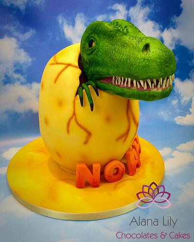 Dino Egg cake - Cake by Alana Lily Chocolates & Cakes