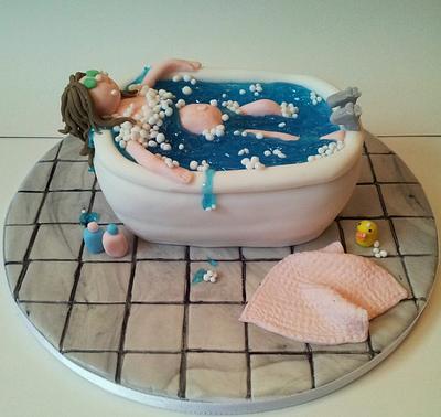 Baby Reveal Cake - Cake by Sarah Poole