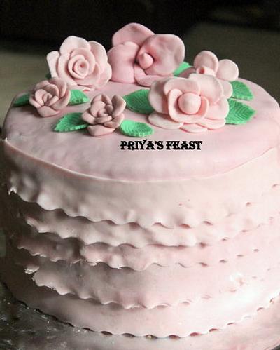 Rose cake - Cake by priyasfeast