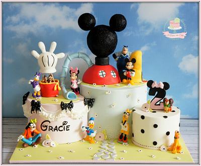 Mickey Mouse Club house - Cake by Jo Finlayson (Jo Takes the Cake)