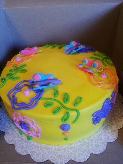 Butterfly Birthday Smash Cake - Cake by Carrie
