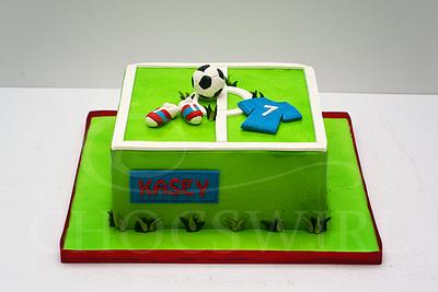 Soccer Cake - Cake by Robyn
