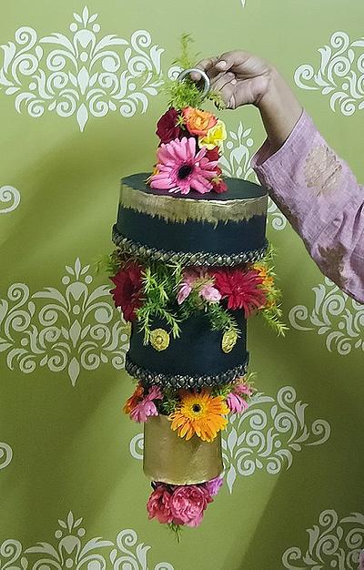 Chandelier Upside Down Cake - Cake by Neha Jaiswal 