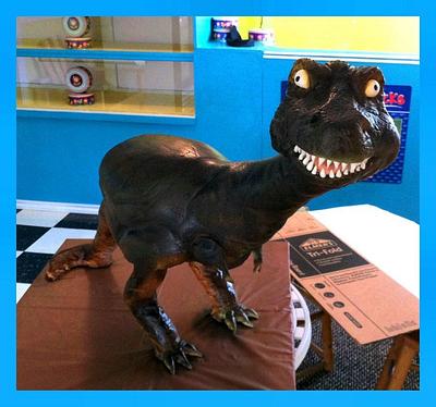 Dinosaur T-Rex - Cake by FlourPowerBrwd