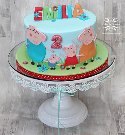Peppa Pig - Cake by Cakes by Christine