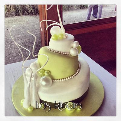 Wedding cake with blowing sugar  - Cake by Ines Ribeiro 