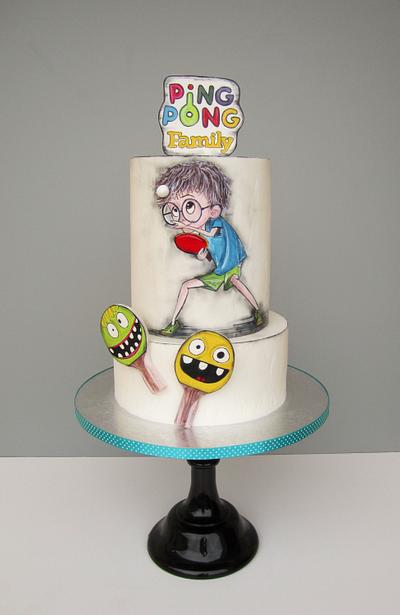 Ping pong - Decorated Cake by Anka - CakesDecor