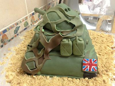 8th Birthday Army Tank Cake - Cake by MariaStubbs
