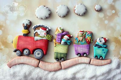Interactive Christmas cookie train - Cake by Cookieland by ZorniZZa