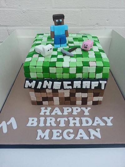 Minecraft cake  - Cake by Mrsmurraycakes