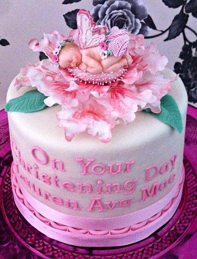 Fairy Baby Christening Cake - Cake by Corleone