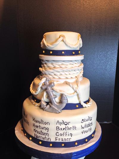 Navy cake - Cake by Sheri Hicks