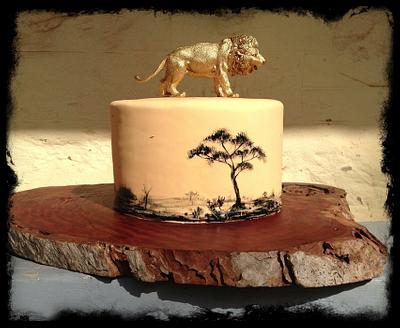 Hand painted safari cake - Cake by Cakemakinmama