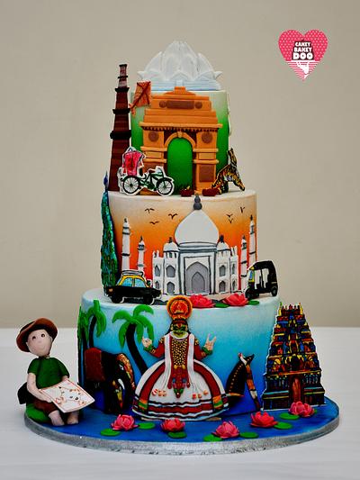 India through travelers eye  - Cake by Payal Potdukhe - Cakey Bakey Doo 