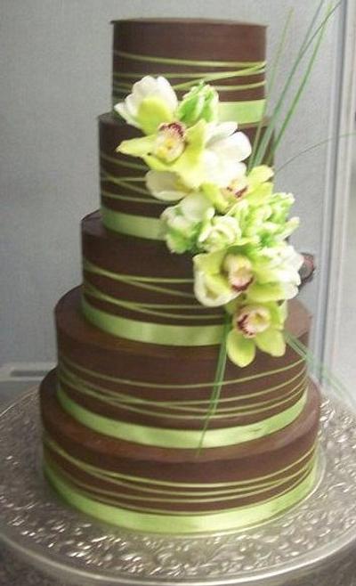 Ganache and Green - Cake by Laura Comer