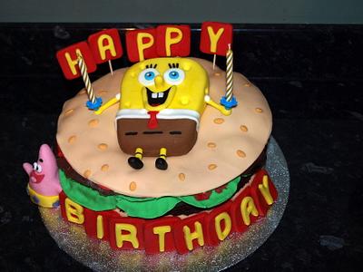 Sponge bob cake - Cake by Deb-beesdelights